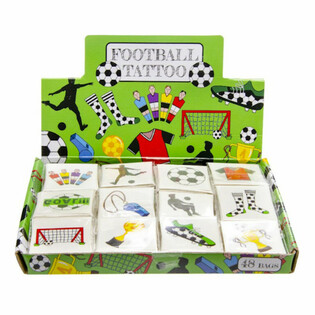 Fun Tatuji Nogomet - Display z 48 paketki (12 tatujev v paketku)