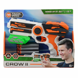 TACK PRO CROW II Pištola s 6 mehkimi puščicami - 23 cm