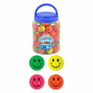 Skočne Žogice Smiley &Oslash;3,3cm - Posoda 72 kosov