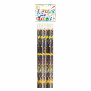 6-delni Set Svinčnikov in Radirk Super Junaki - Zaslon (24 seti)