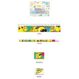 4-delni pisarniški set Smiley (24 kosov)