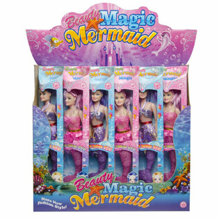 Magična morska deklica Mermaid lutka v zaslonu (12 kos)