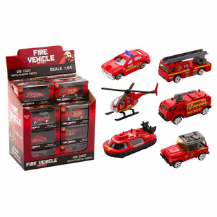 DIE CAST - MEŠANICA GASILSKIH VOZIL - MERILO 1:64 - V ZASLONU (24 kosov)