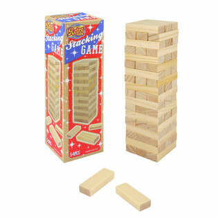 RETRO TOYS - LESENI STOLP - Jenga Igra 54-delna (1 kos)