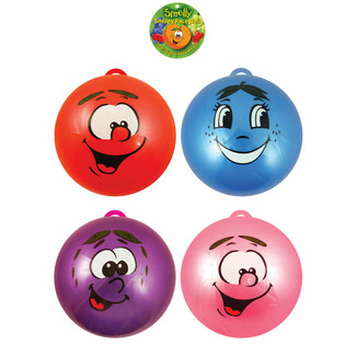 Smiley Face žoga Ø 23 cm s kljukico (12 kosov)