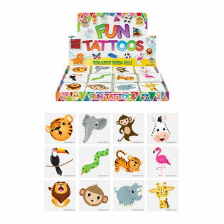 FUN TATTOO - ŽIVALI IZ DŽUNGLE - DISPLAY (48x12 kosov)
