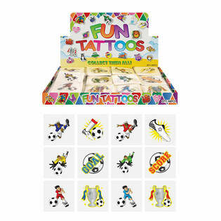 FUN TATTOO'S - Nogometni zaslon (48 paketov po 12)