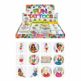 ZABAVNI TATUJI - MODEL: VILA / FAIRY, paketi po 12x tatujev V ZASLONU (48 kosov)