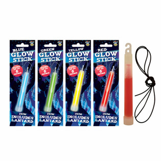 SVETLEČE PALČKE GLOW STICK - 15 CM Z VRVICO - MIX BARV V ZASLONU (12 kos)