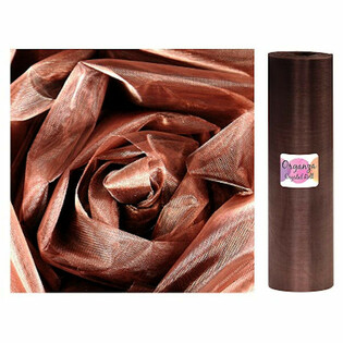 ORGANZA ROLA - 28 cm x 25 M - ČOKOLADNO RJAVA (1 kos)