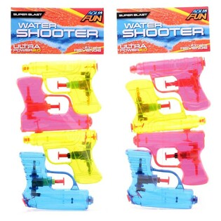 Set Vodnih Pištol Aqua Fun - 4 Kosi, 11 cm