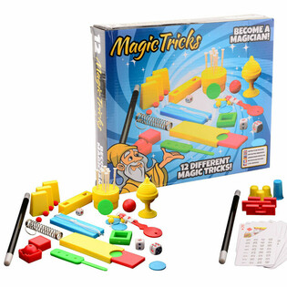 MAGIC TRICKS - VELIKA ČARODEJSKA ŠKATLA Z 12 TRIKI V ŠKATLI