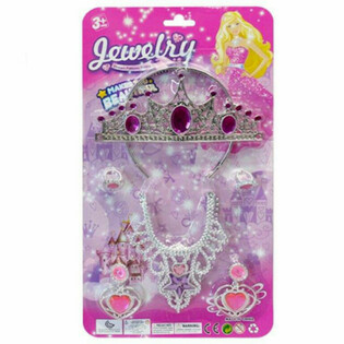 PRINCESKIN LEPOTNI SET S TIARO, UHANI, OGRLICO IN PRSTANI