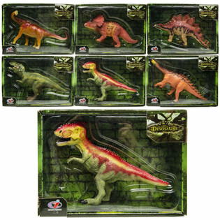 Igralne figure dinozavrov - Luksuzna darilna škatla - Mešano (Set 6 kosov)
