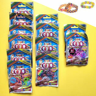 CRAZE LOOPS LOOM - VREČKE PRESENEČENJA - V ZASLONU (12 kosov)