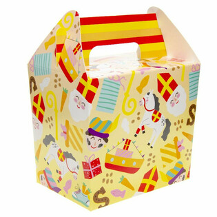 SINTERKLAAS MENU ŠKATLA / ŠKATLICA ZA DARILA 14x10x17 cm (12 kos)