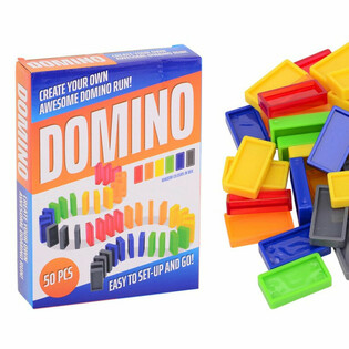 Domino Set za Igro - 50 Ploščic v Darilni Škatli