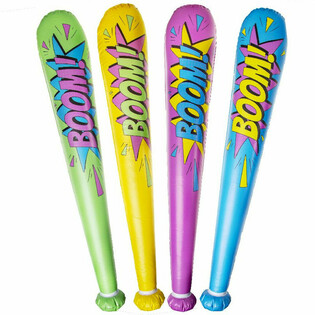 Velika Napihljiva Palica 'Boom!' - 85cm - Mix Barv (12 kos)