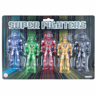 SUPER FIGHTERS - 5 Akcijskih Figur na Kartici (6 kos.)