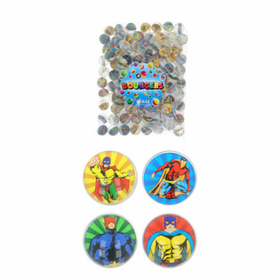 Mix Super junaki - Skočice &Oslash;3,3 cm (100 kos.)