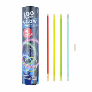 Svetleče Zapestnice Glow - 100 Kosov v Tubi