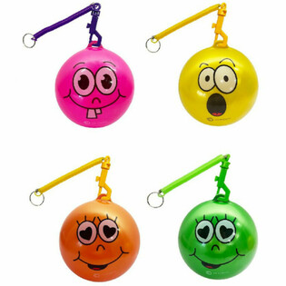 SMILEY ŽOGA Z VRVICO / BUNGEE ŽOGA Ø23 cm (10 kos)
