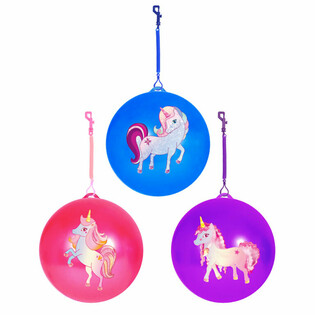 UNICORN / Žoga Samorog z Vrvico / Bungee Žoga Ø23 cm (24 kos)