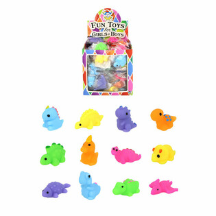 SQUISHY DINOZAVRI ZA SREČELOV - DISPLAY (96 kos)