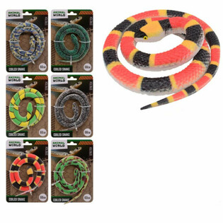 Kača Animal World na Kartici (60 cm) - Display 24 kosov