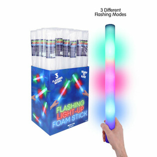 LED penaste palice - večbarvne party palice v zaslonu (24 kos)