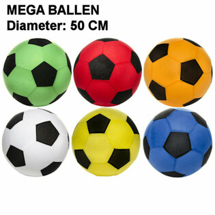 MEGA ŽOGE - PREMER: 50 CM - MIX BARV DISPLAY (12 kos)