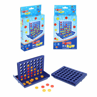 Igra 4 v VRSTO - Vel. 13x9,5 cm v Darilni Škatli (6 kos)