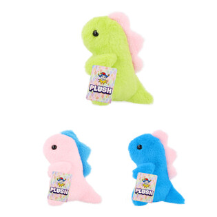 PLIŠASTI DINOZAVER - VISOK 17CM - MEŠANE BARVE (12 kosov)