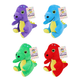 Plišasti dinozaver - višina 19 cm - mešane barve (12 kosov)
