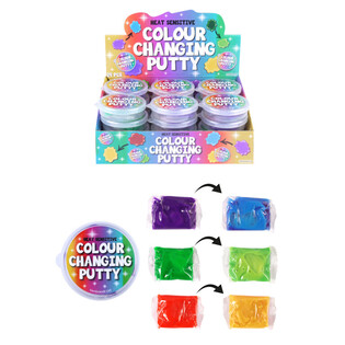 Toplotno Občutljiv Putty, ki Spreminja Barvo (24 kos)