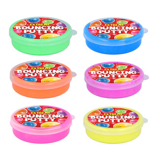 Skočni Plastelin Bouncing Putty, 10g - Miks Barv (6 kosov)