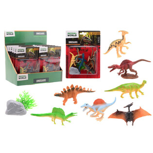 ANIMAL WORLD - Dinozavri Igralni Set 8-delni - V Zaslonu (12 kos)