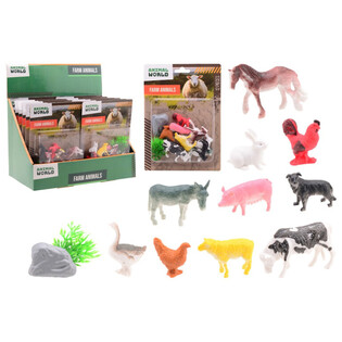 ANIMAL WORLD - Set Živali na Kmetiji 12-delni - v Displayu (12 kos)
