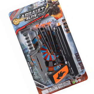 ASSAULT ELITE - Pištola s Puščicami na Priseske in Nožem (6 kos.)