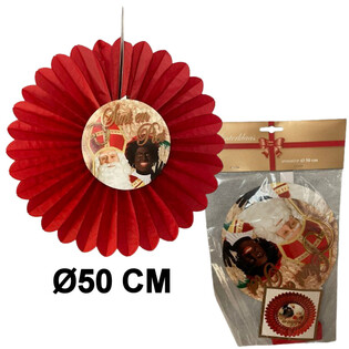 DEKORATIVNA PALAČA SINTERKLAAS Ø50 CM - ZLOŽLJIVA (6 kos.)