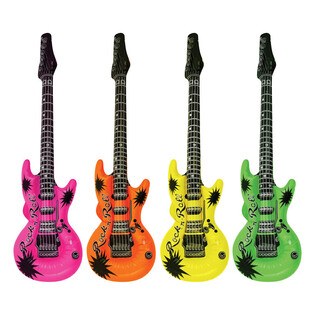 Napihljiva kitara Neon Mix - 95cm (12 kosov)
