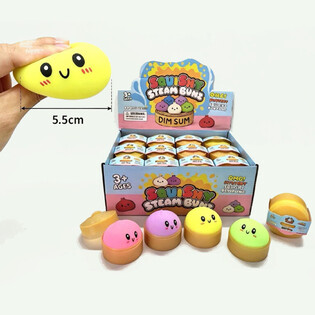 RAGE - Mehka Squishy Dumpling Knedlja MALA (Vel. 5.5 x 5.5 x 3 cm) - Viralna Fidget Igrača 2026 (24 kos)