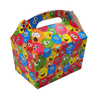 MENUBOX MODEL: SMILEY - Dim. 18.5x12x19 CM - FOODBOX - KIDSBOX (24 kos)