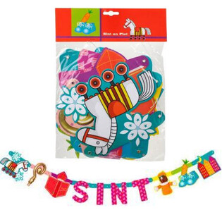 GIRLANDA SINTERKLAAS IN PIET - DOLŽINA 1,5 M (12 kos.)