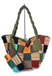 Patchwork Torba B-FAIR Velika Zelena (1 kos)
