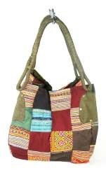 B-FAIR Patchwork Torba Velika Zelena (1 kos)