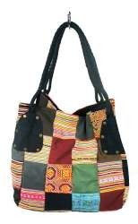 Velika Patchwork Torba Črna B-FAIR (1 kos)