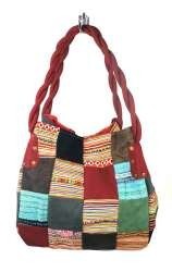 B-FAIR Patchwork Torba Mala Rdeča
