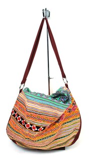 B-Fair Sadle Torba Oranžna/Karirasta (1 kos)