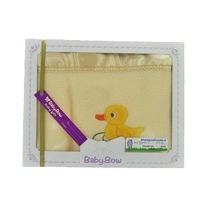 Baby Bow Flis Odeja - Rumena